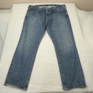 Polo Ralph Lauren Men's Hampton Relaxed Straight Denim Jeans Stretch Blue 44BX32